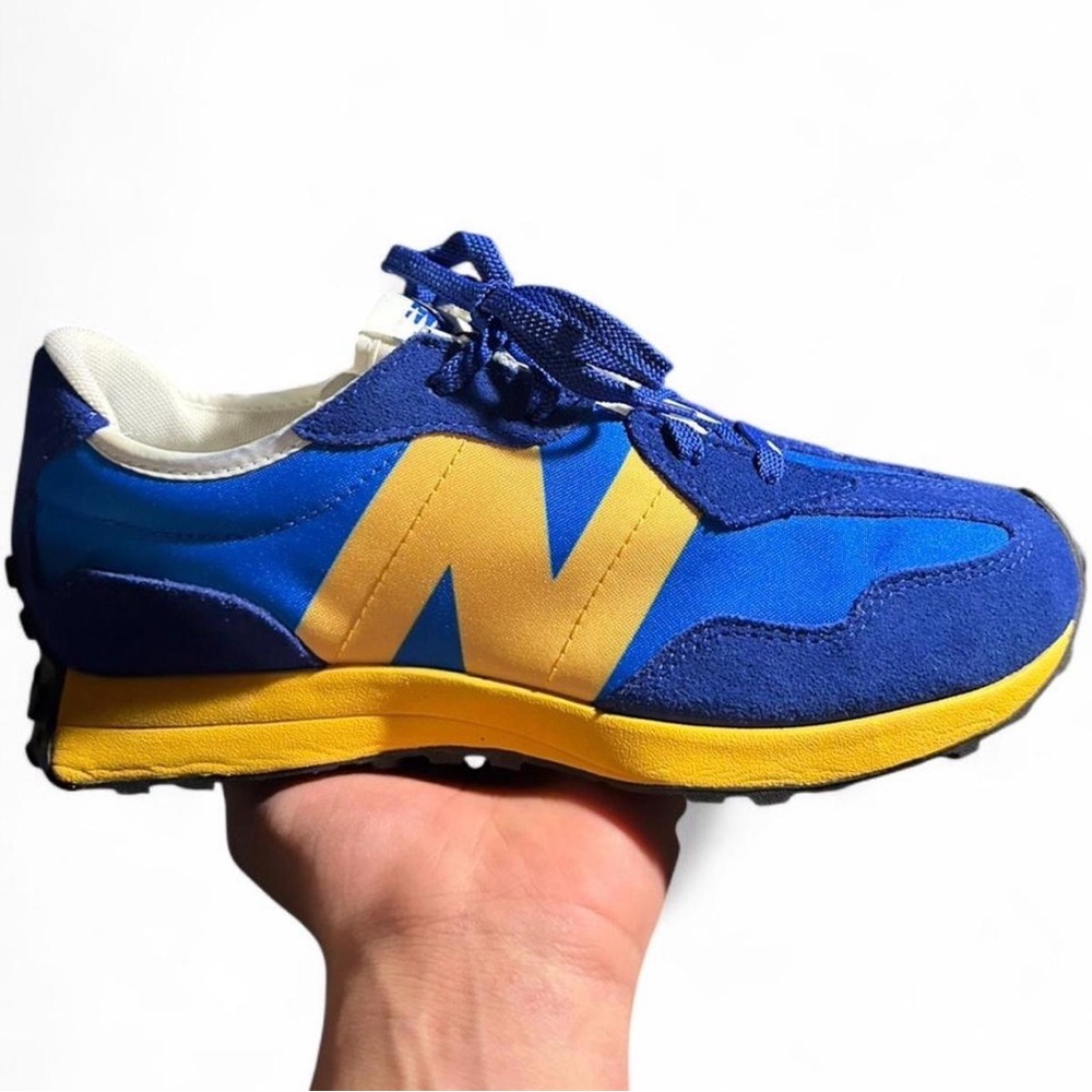 New Balance Blue and Yellow Retro Runner